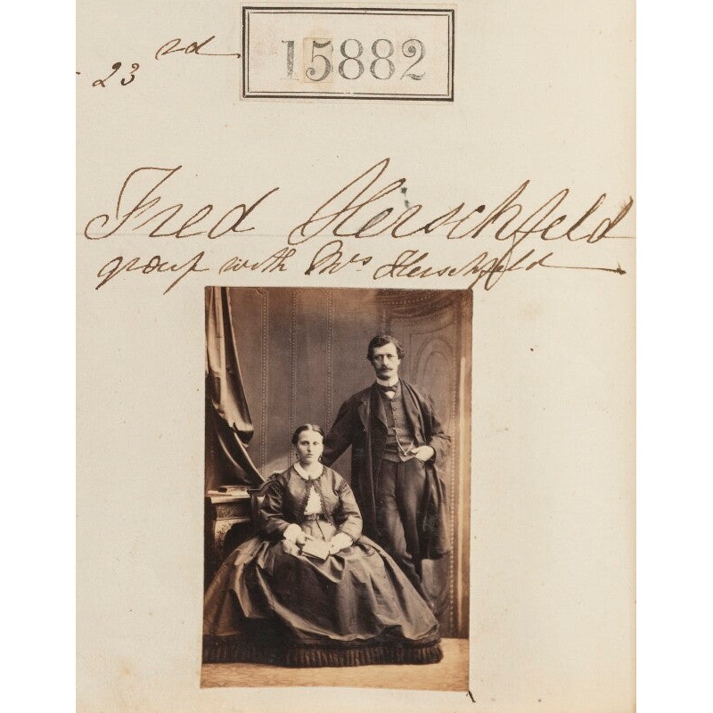 Fred Hirschfeld; Mrs Hirschfeld Portrait Print