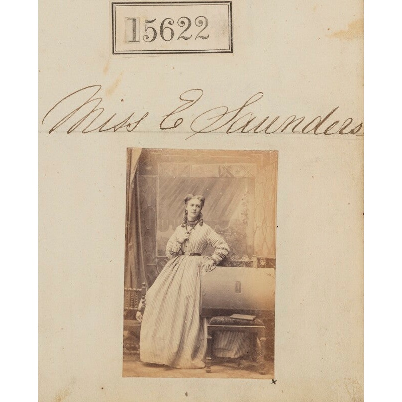Miss E. Saunders Portrait Print