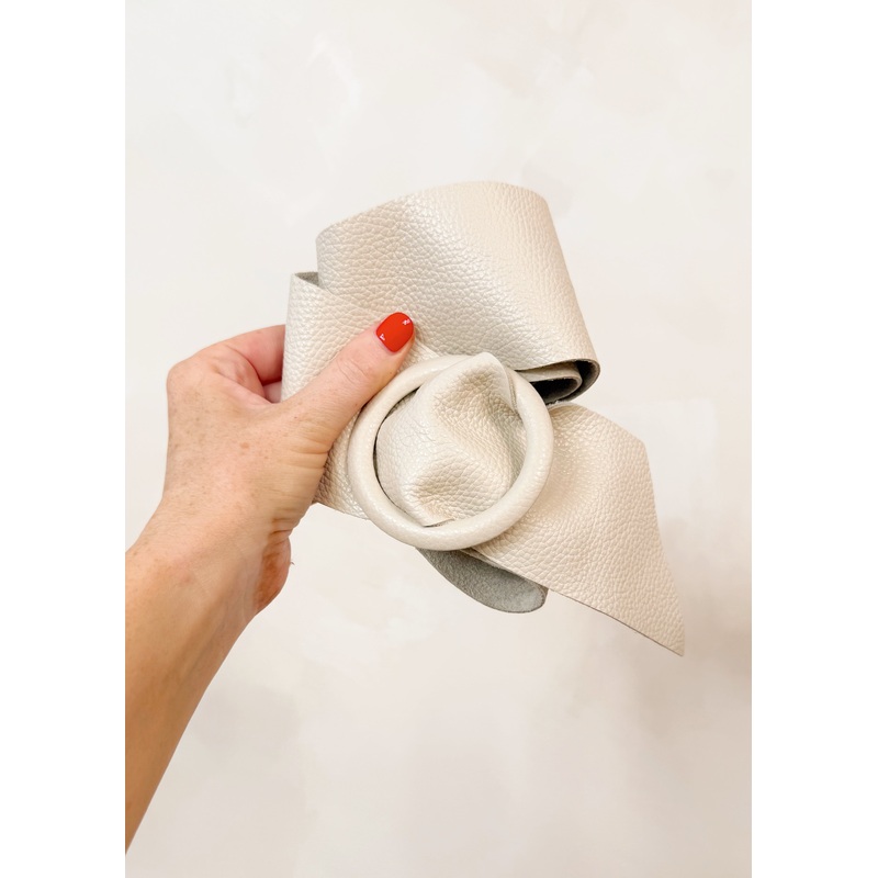 SA leather belt – stone