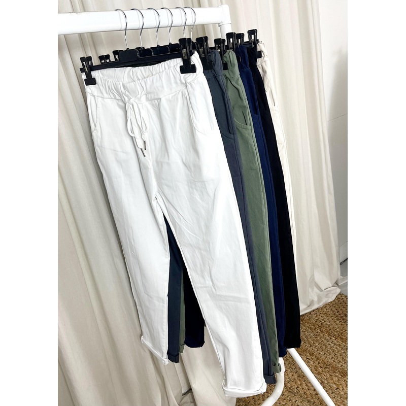 Smooth Magic Pants – White-1 & 2