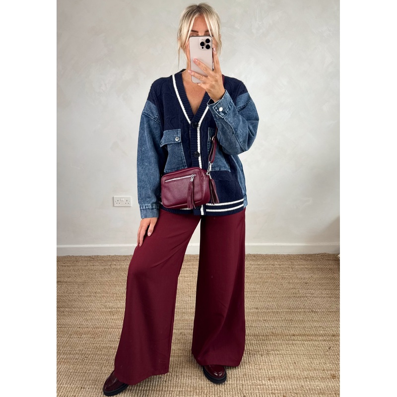 Sissy wide leg trouser – Merlot