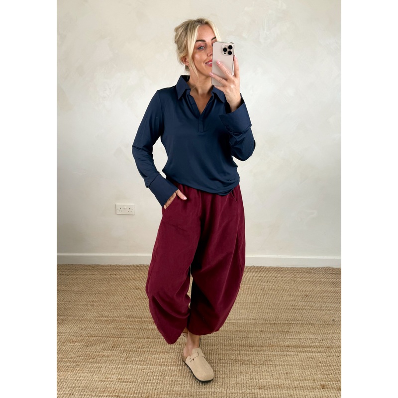 Suzie layering shirt – navy-Small & Medium & Large & XL