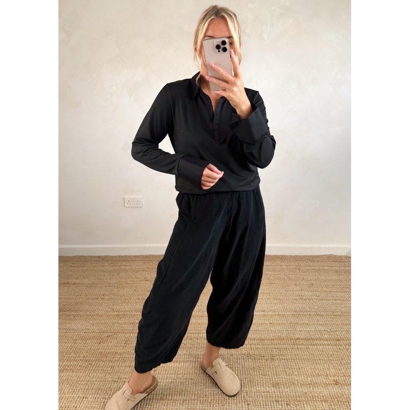 Suzie layering shirt – black-Small & Medium & Large & XL