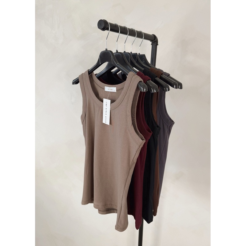 Tank vest base layer – multi-Mocha & Merlot & Slate & Black & Chocolate & Cream & Camel & Navy