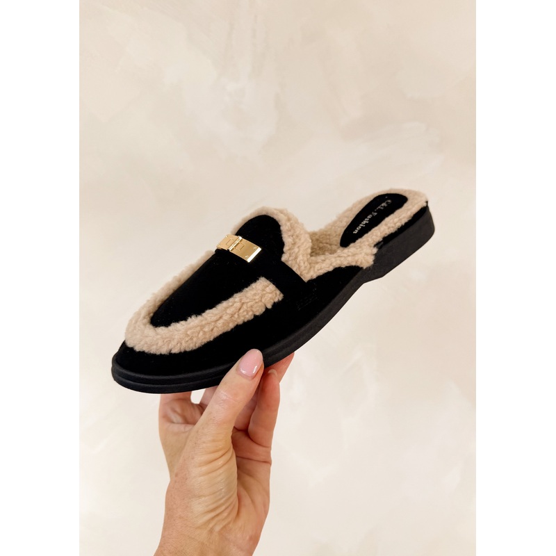 Yumi slip on mule – black-3 & 4 & 5 & 6 & 7 & 8