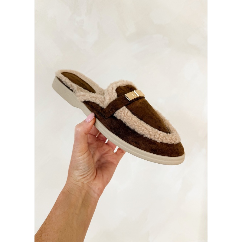 Yumi slip on mule – chocolate-3 & 4 & 5 & 6 & 7 & 8