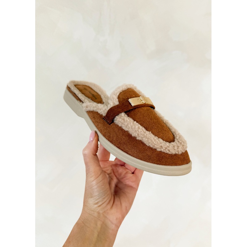 Yumi slip on mule – tan-3 & 4 & 5 & 6 & 7 & 8
