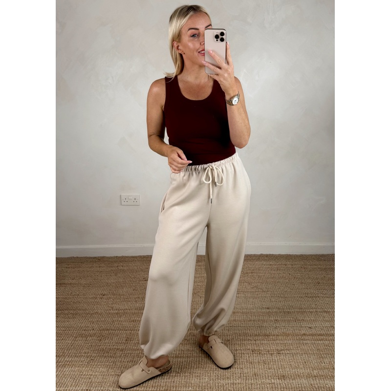 Cocoon jogger – beige