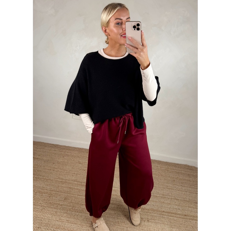 Cocoon jogger – Merlot