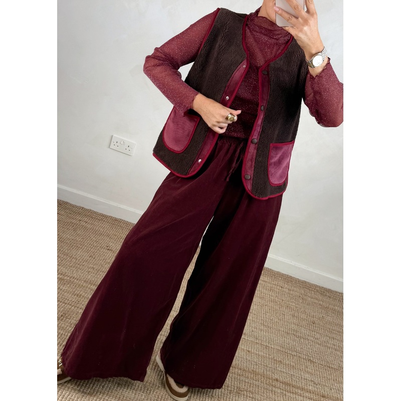 Erica Borg gilet – chocolate