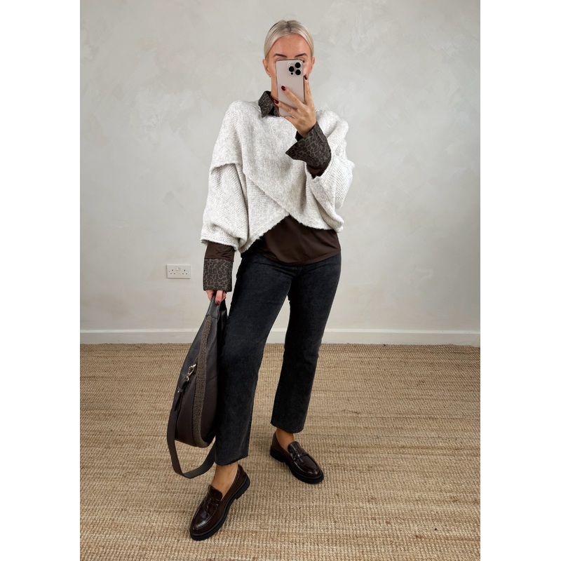 Fitz jeans – Grey black-10 & 12 & 14 & 16 & 18 & 20