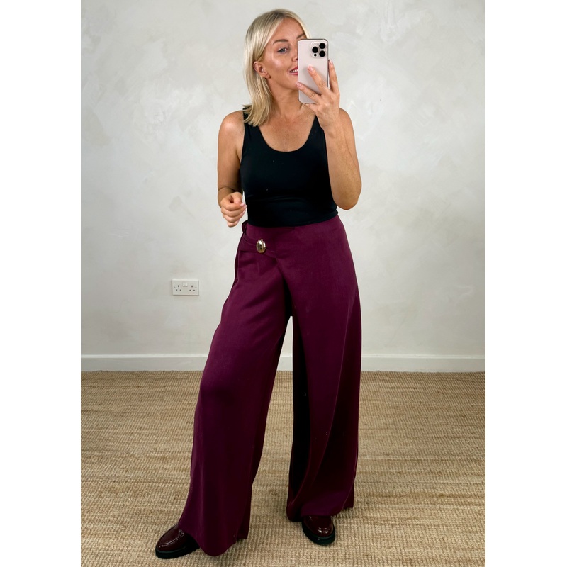Kylie trouser – Merlot