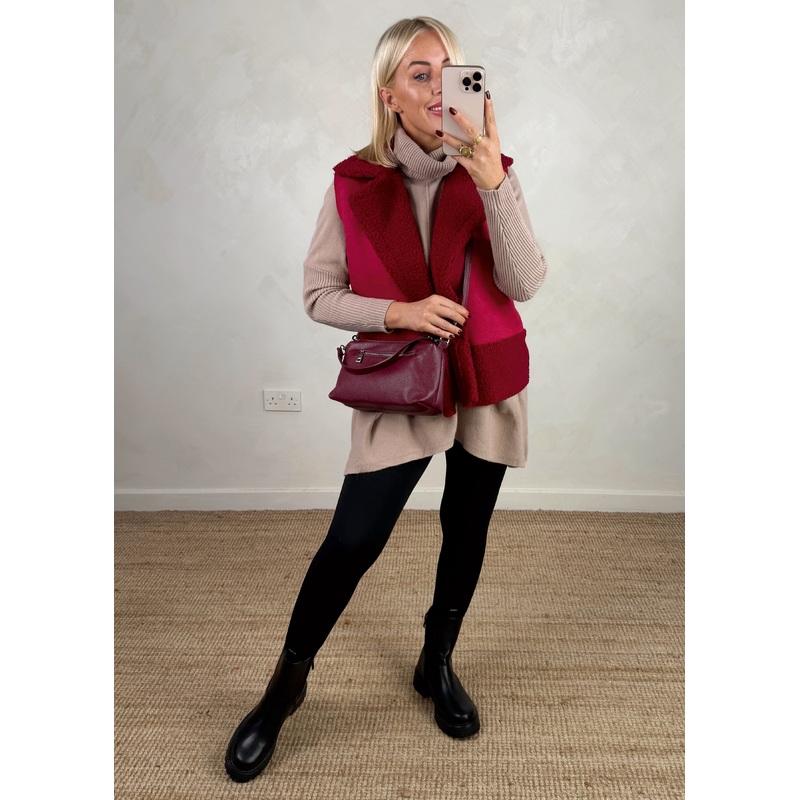 Rick Borg gilet – Merlot