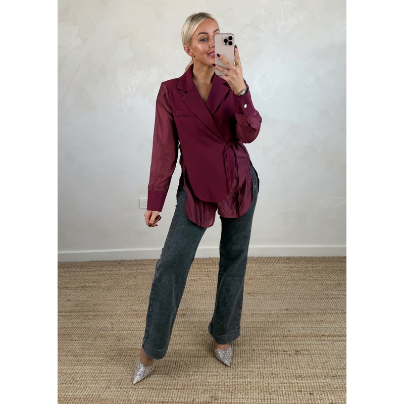 Barney wide leg jeans – grey-10 & 12 & 14 & 16 & 18 & 20