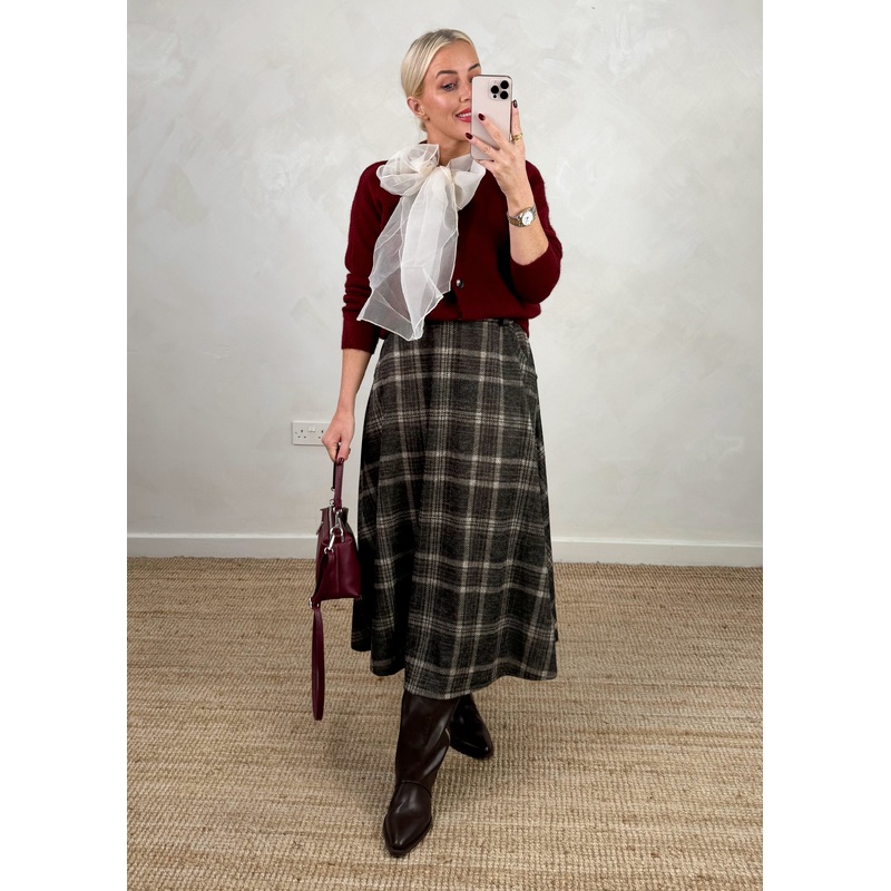 Claudia checked skirt – five
