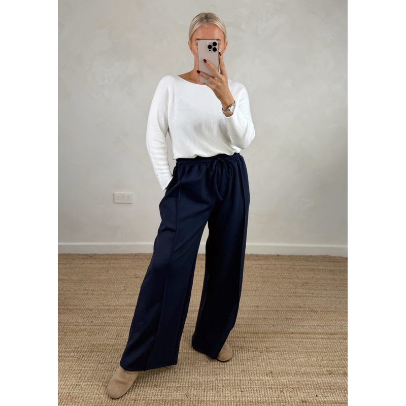 Straight leg jogger – navy