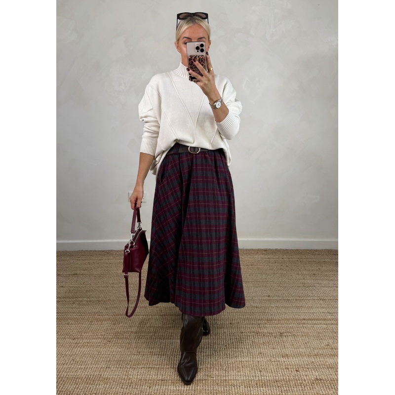 Tabitha checked skirt – two