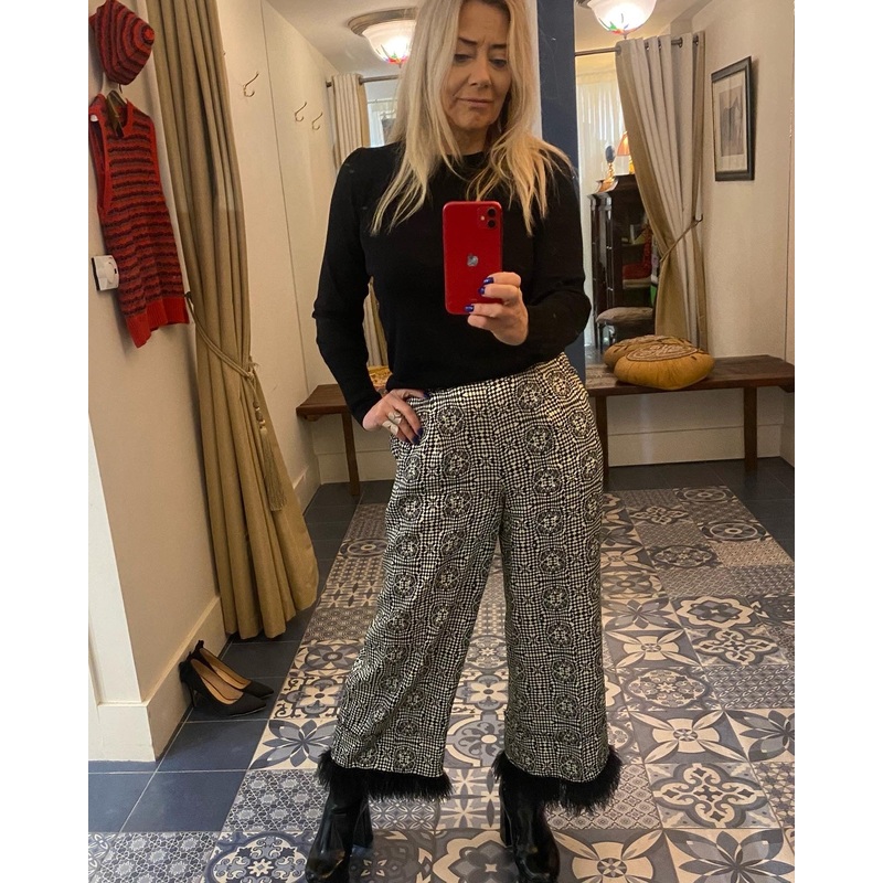 Beatrice B Graphic Print Trousers