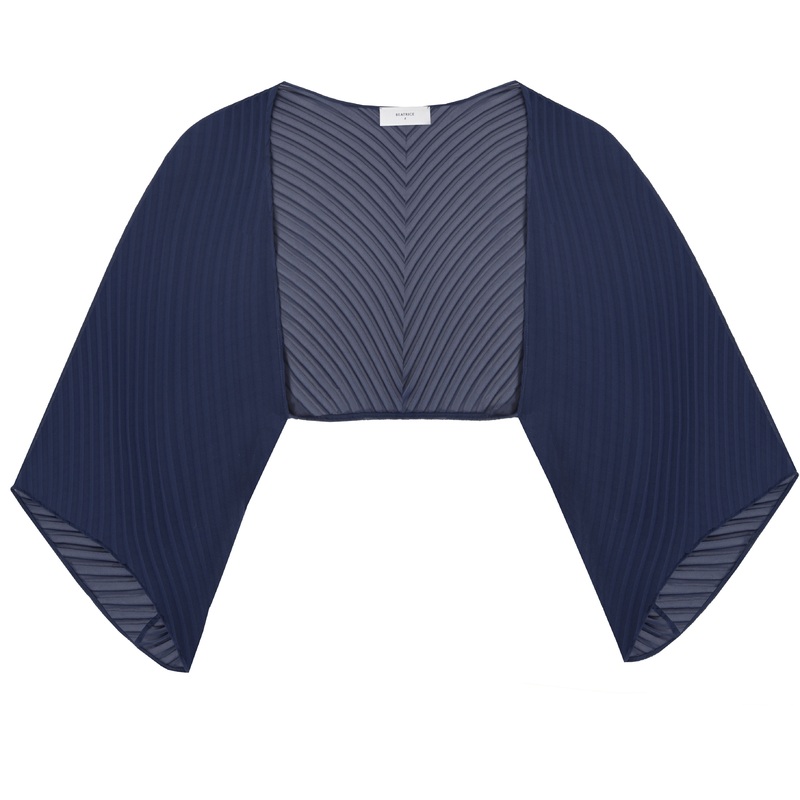 Beatrice B Navy Blue Bolero-One Size Fits all