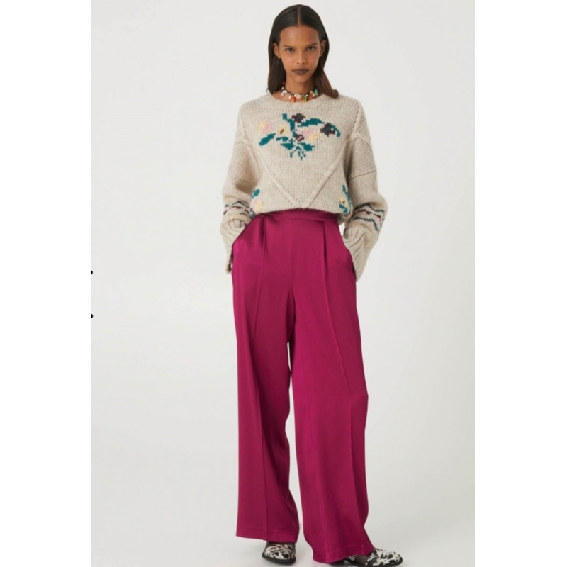 Beatrice B Satin Crepe Palazzos