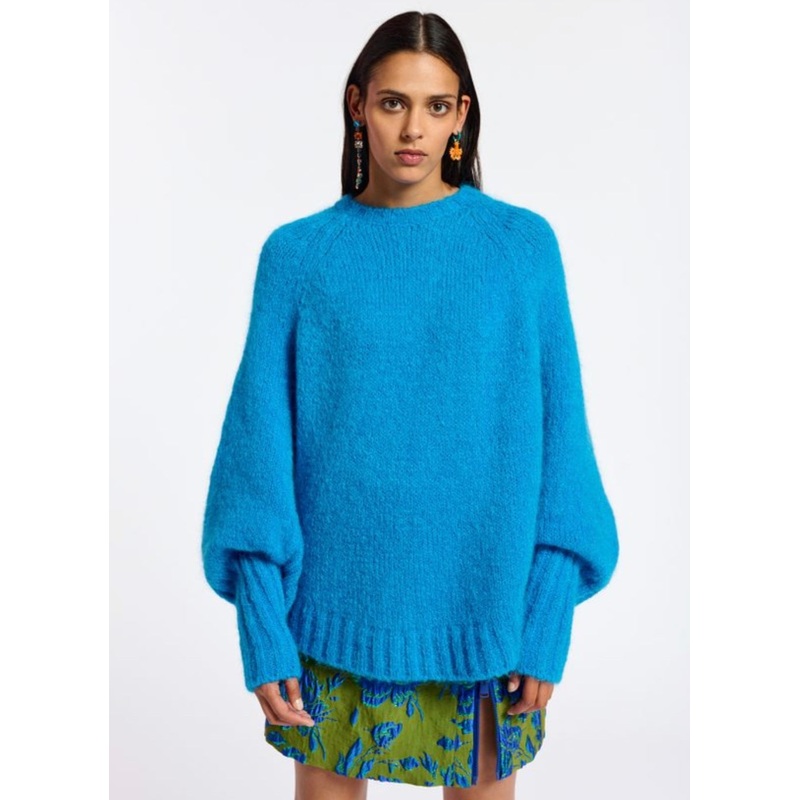 Essentiel Antwerp Blue Cape Knit