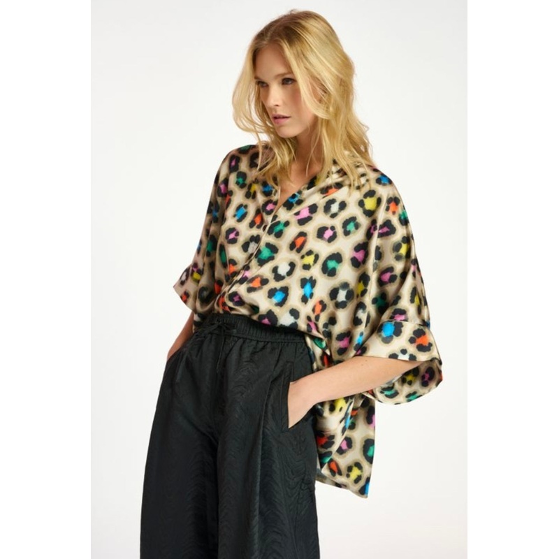Essentiel Antwerp Leopard Print Shirt