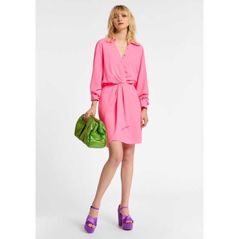 Essentiel Antwerp Neon Pink Mini Dress