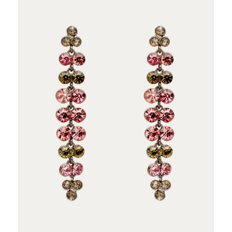 Nali Pink Crystal Earrings