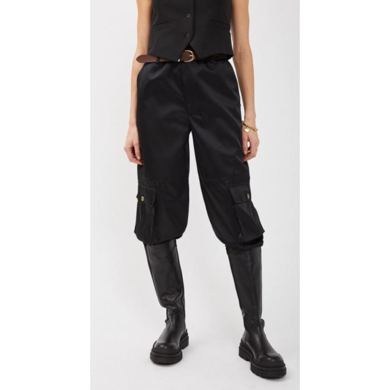 Ottodame Black Tuxedo Cargo Pants