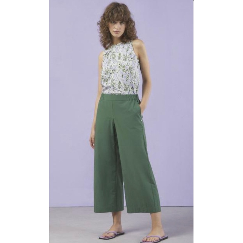 Ottodame Forest Green Cropped Trousers