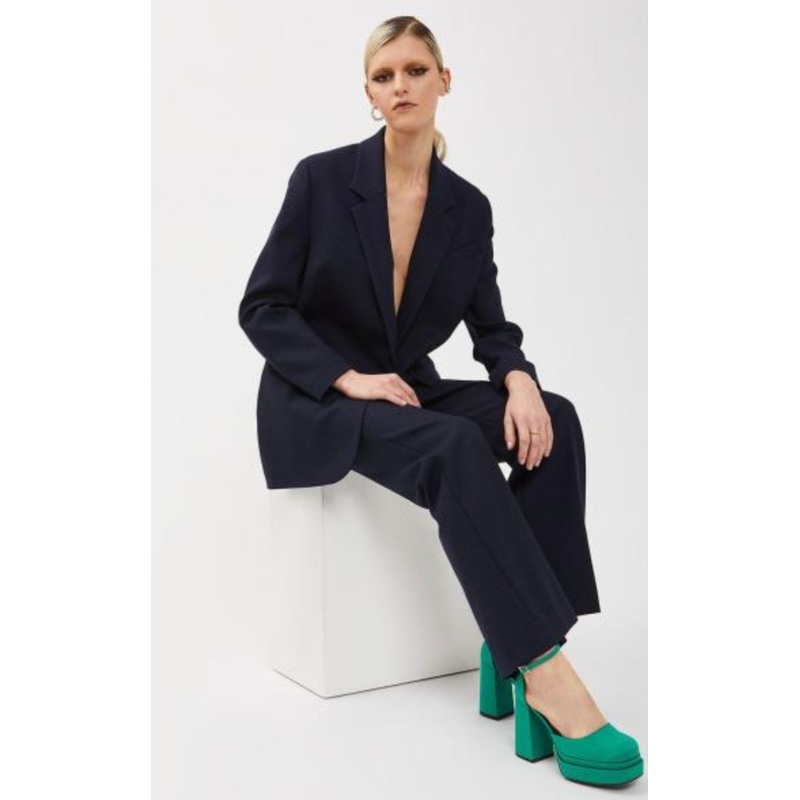 Ottodame Navy Flare Trousers-8 & 10 & 12 & 14