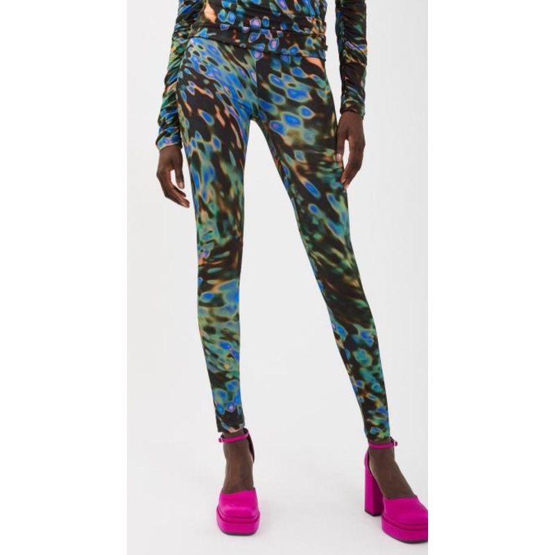 Ottodame Peacock Marbled Leggings