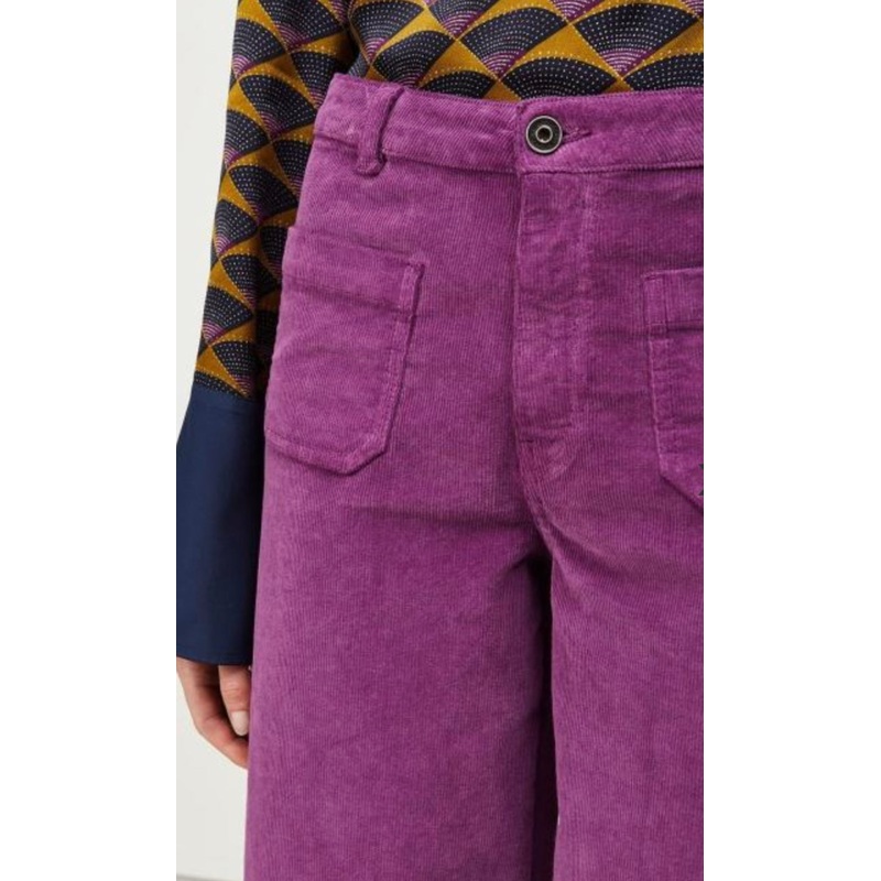 Ottodame Purple Cropped Trousers