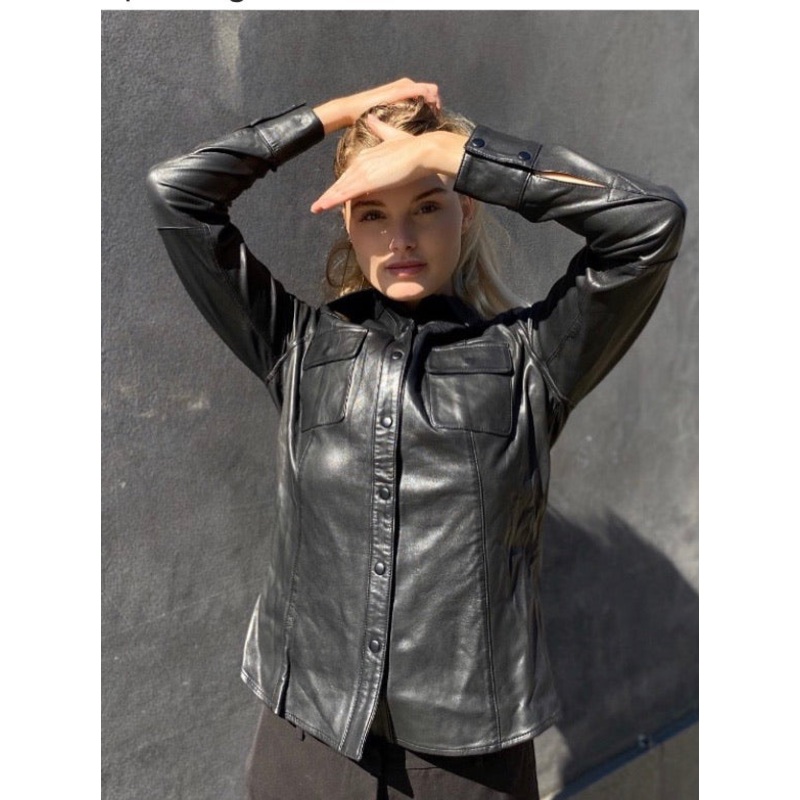 RDF Black Leather Shirt-8 & 10 & 12