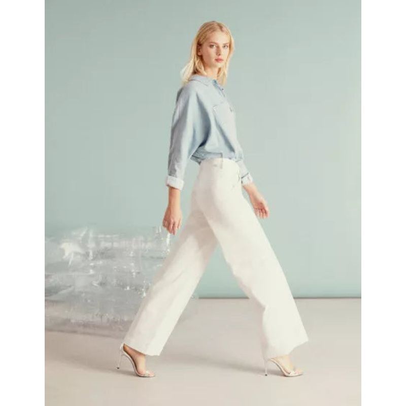 Reiko White Wide Leg Jeans-26 & 27 & 28
