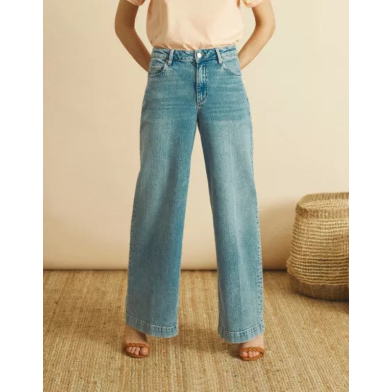 Reiko Wide Leg Retro Jeans-25 & 26 & 27 & 28