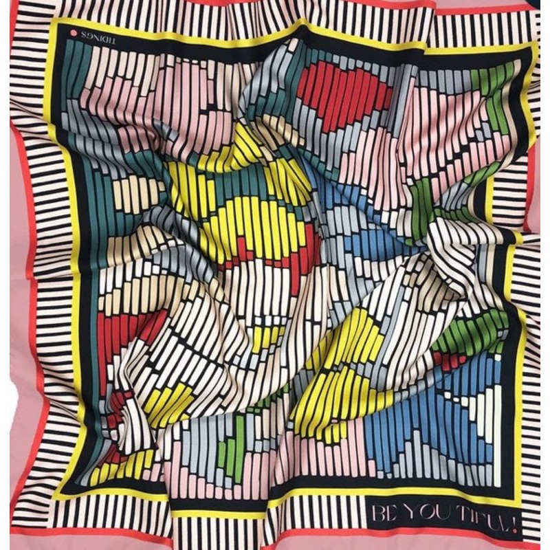 Tidings Large Statement Silk Scarf Be-You-tiful