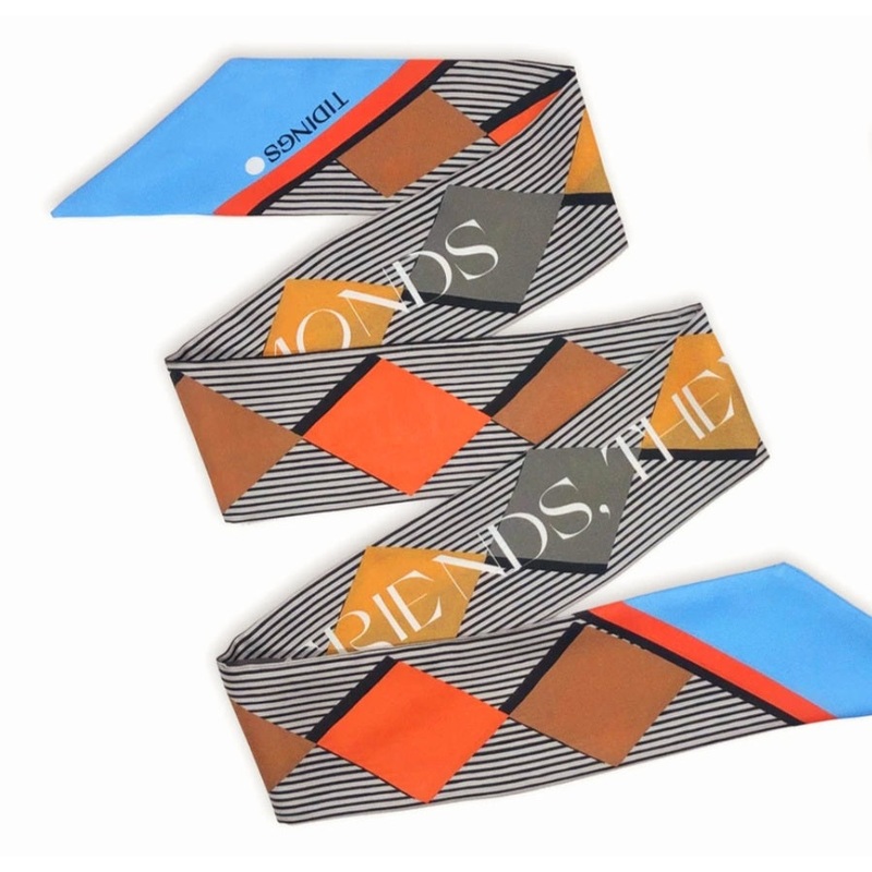 Tidings Old Friends Shine Like Diamonds Silk Scarf