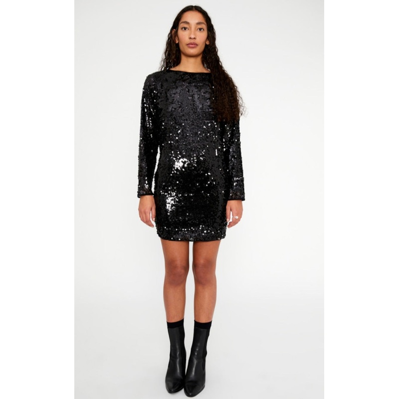 WP Black Sequin Mini Dress-XS & S & M & L