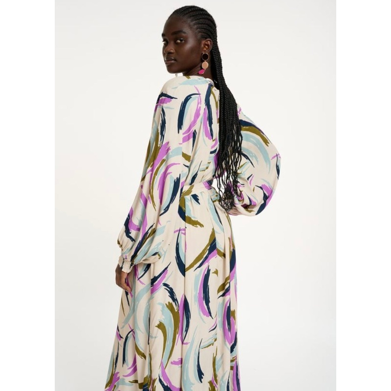 Essentiel Antwerp Abstract Print Midi Dress