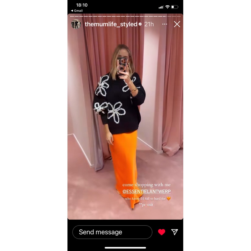 Essentiel Antwerp Black Chunky Ribbed Knit Jumper