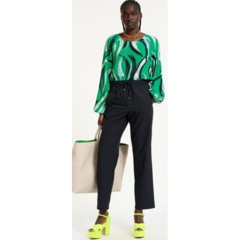 Essentiel Antwerp Navy Pinstripe Trousers