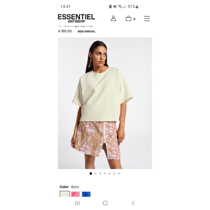 Essentiel Antwerp Soft White Oversized Top