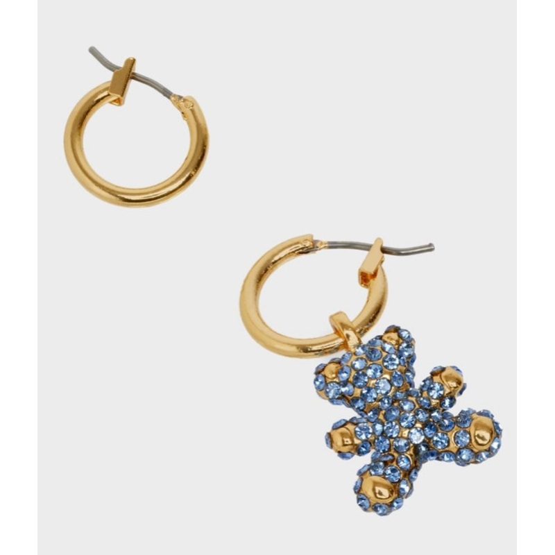 Nali Blue Teddy Bear Earrings