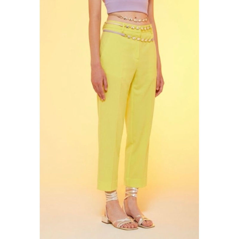 Ottodame Neon YellowCigarette Pants