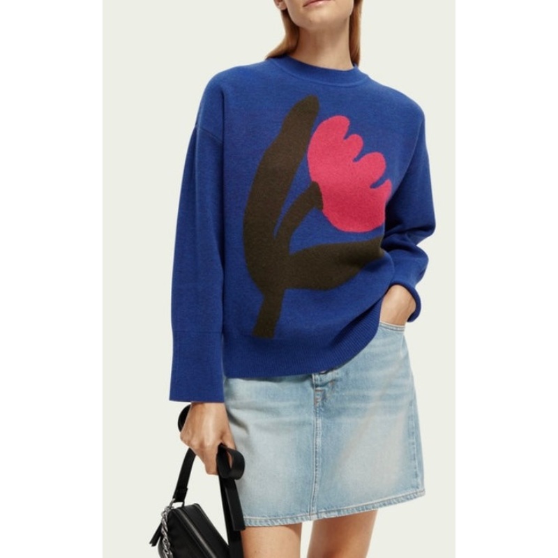 Scotch & Soda Blue Tulip Jumper
