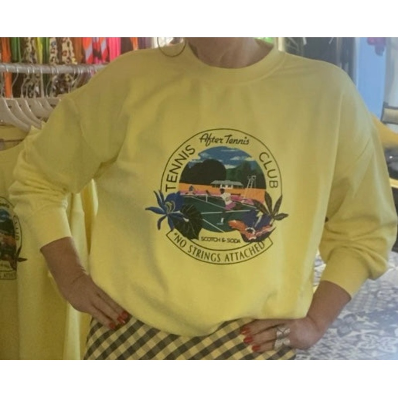 Scotch & Soda Yellow Tennis Sweatshirt