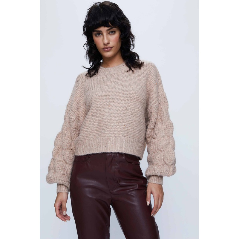 Wild Pony Salmon Pink Bubble Sleeve Jumper