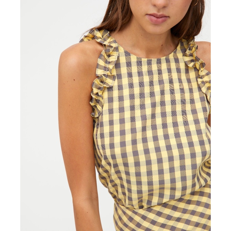 Wild Pony Yellow Gingham Top-8 & 10 & 12 & 14 & 16