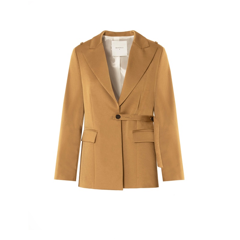 Beatrice B Tobacco Suit Jacket